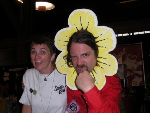 me & bob the angry flower! 