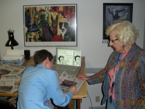 signin' a paper for Pat