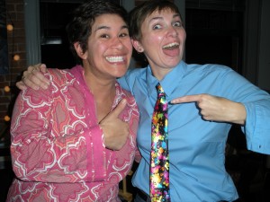 Shawn & a goofball cartoonist hee hee